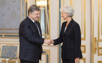 Стали известны первые результаты переговоров Порошенко с директором-распорядителем МВФ