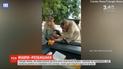 В Індії зафільмували, як мавпи намагаються поцупити їжу через скло автівки