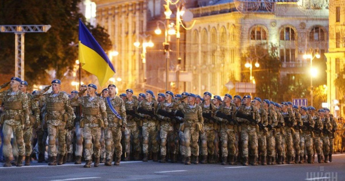 Репетиция военного парада на Крещатике