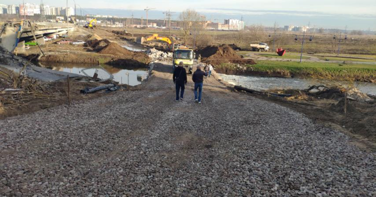 В пристоличном регионе восстанавливают трассу Киев-Чоп: ВИДЕО