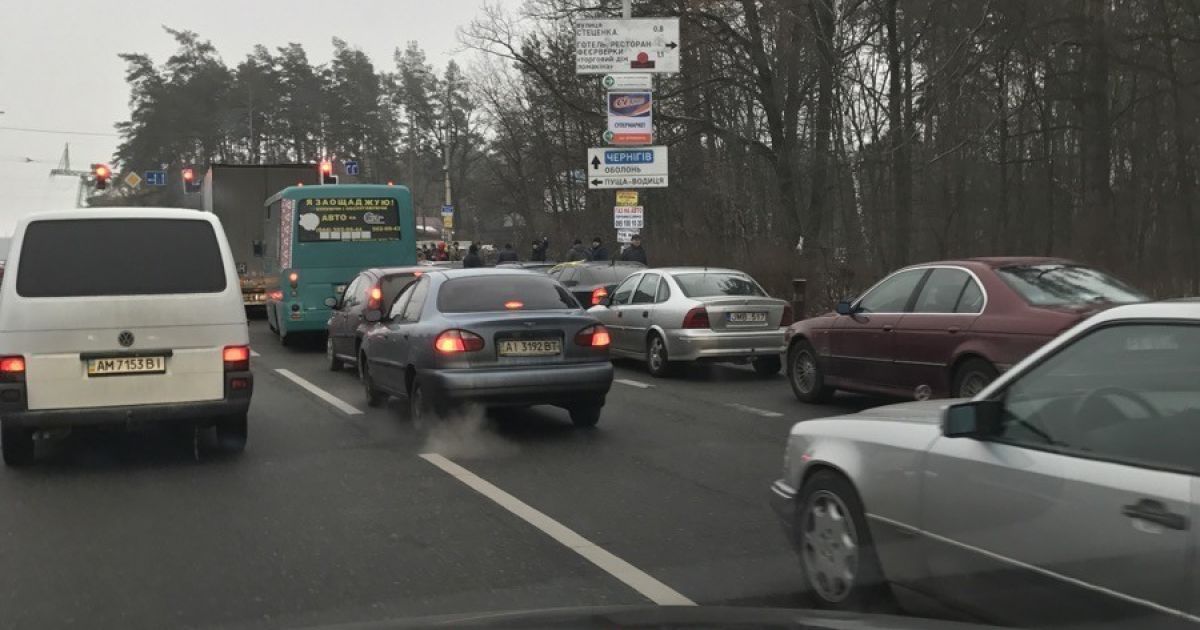 Затор під Києвом_3 / © ТСН.ua