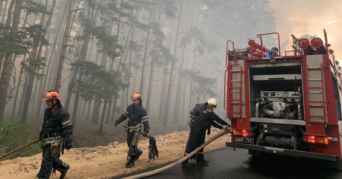 пожежа луганщина_2 / © ГУ ДСНС України у Луганській області