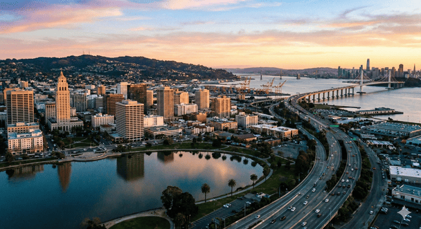 Город Окленд в Калифорнии