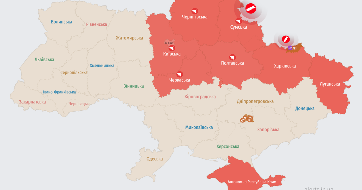 Карта тревог