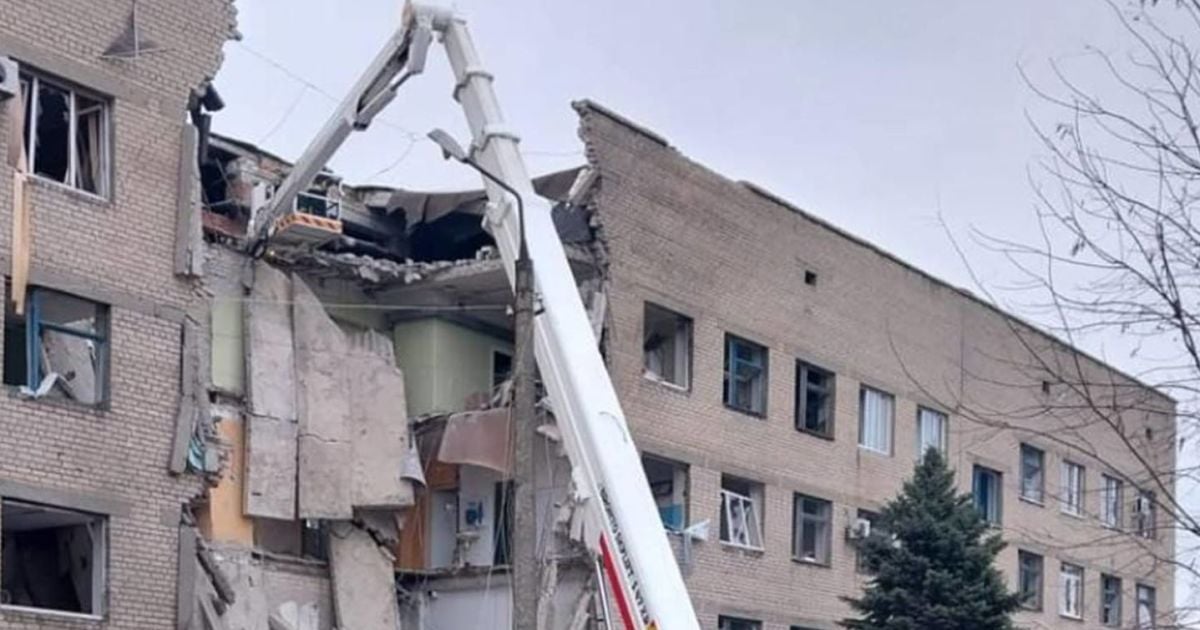 Наслідки обстрілу міста Селидове