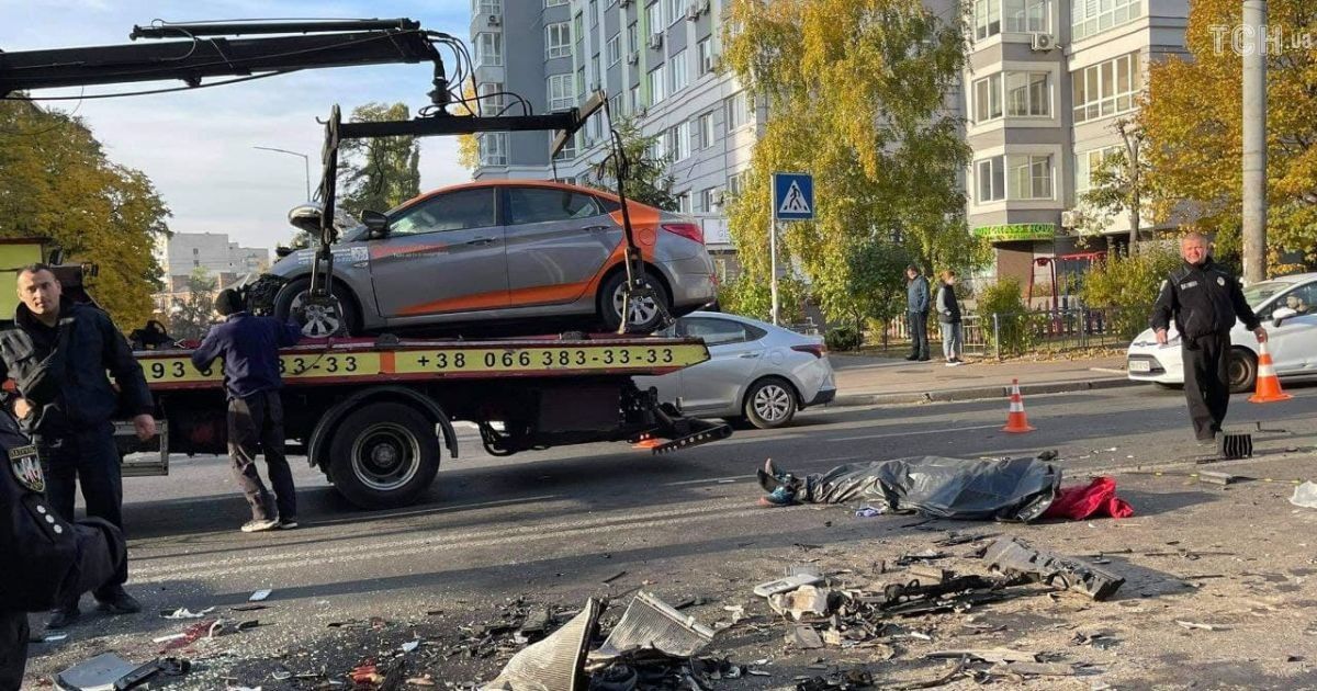 Аварія на Лук'янівці_4 / © Фото Олени Гущик/ ТСН (https://tsn.ua/)