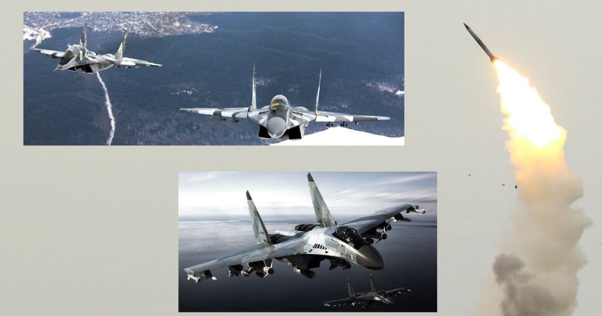 Украинская ПВО уничтожила два российских истребителя СУ-35С в Киевской области