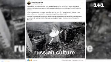 Журналістка Олена Пшенична написала пост про відокремлення російської культури