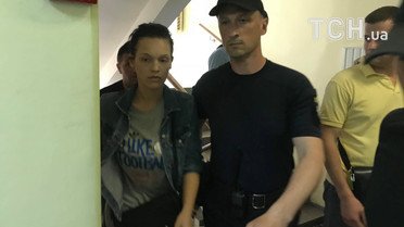 Катерина Лапінська на суді / © Фото Валентини Мудрик/ТСН
