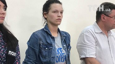 Катерина Лапінська на суді / © Фото Валентини Мудрик/ТСН