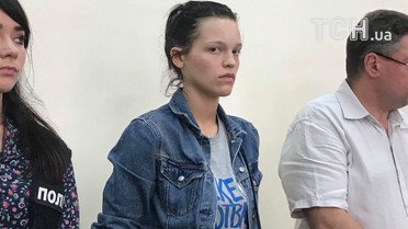 Катерина Лапінська на суді / © Фото Валентини Мудрик/ТСН