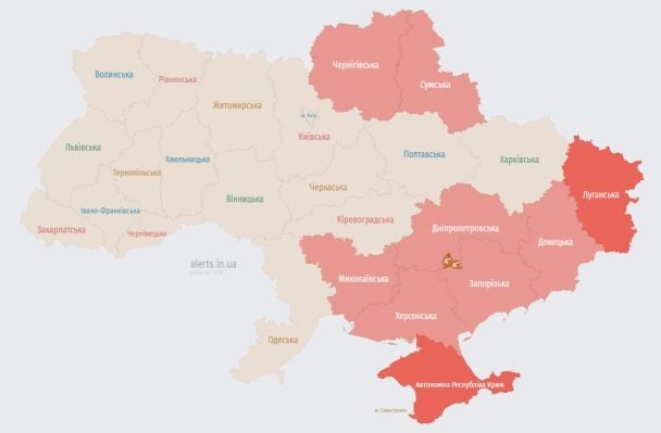 Карта повітряних тривог
