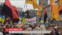 Сторонники Михаила Саакашвили устроили марш в центре Киева