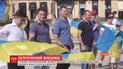 На Софийской площади столицы провели патриотический флешмоб