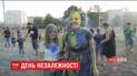 Гигантский "живой трезубец" и патриотический холле фест: Полтава отметила День Независимости