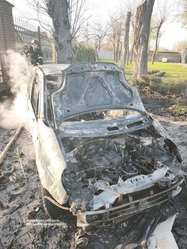 Последствия вражеского удара по Запорожью