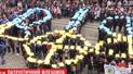 Патріотичний флешмоб: у Львові тисяча людей на центральній площі заспівали Гімн України