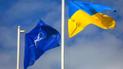 Прапори НАТО та України