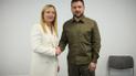Президент Украины Владимир Зеленский и премьер-министр Италии Джорджея Мелони.