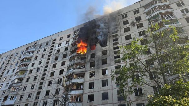 Россия ударила бомбой по Харькову 15 сентября. / © Владимир Зеленский