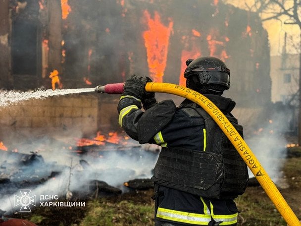 Знищення будинку-пам’ятки у Харківській області / © ДСНС