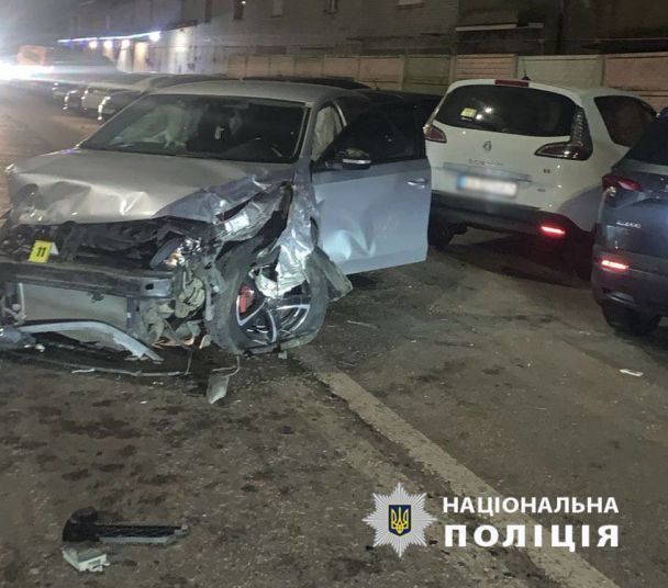 Місце ДТП в Києві / © Поліція Києва / Facebook