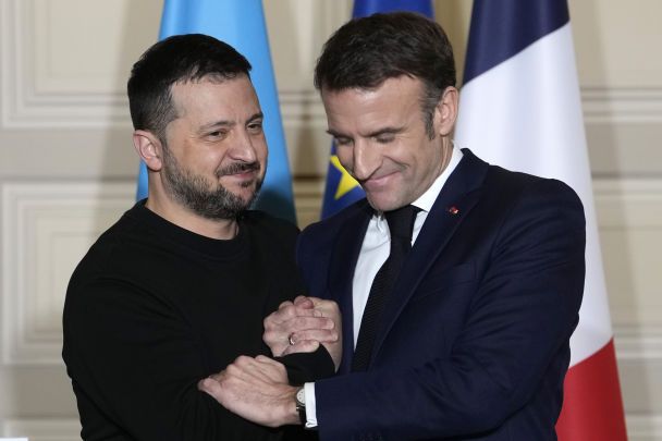 Zelenskyj e Macron durante un incontro in Francia / © Associated Press