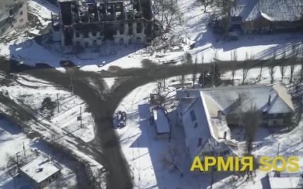 Безпілотник зняв відео масштабних руйнувань поблизу Дебальцевого