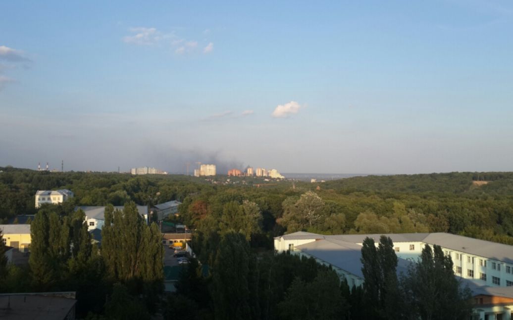 В Голосеевском районе произошел пожар / © ТСН.ua