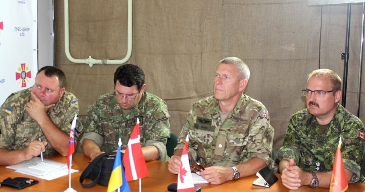 Канадским военным представили последние факты присутствия российских войск на территории Украины / © Facebook/пресс-центр штаба АТО