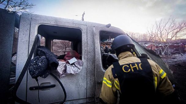 Атака вражеских дронов на Киевщину / © ГСЧС в Киевской области