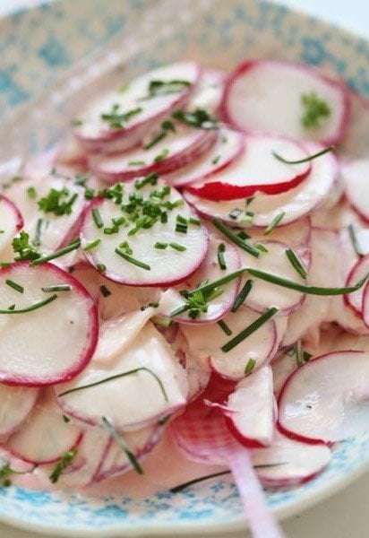 Салаты с редиской
