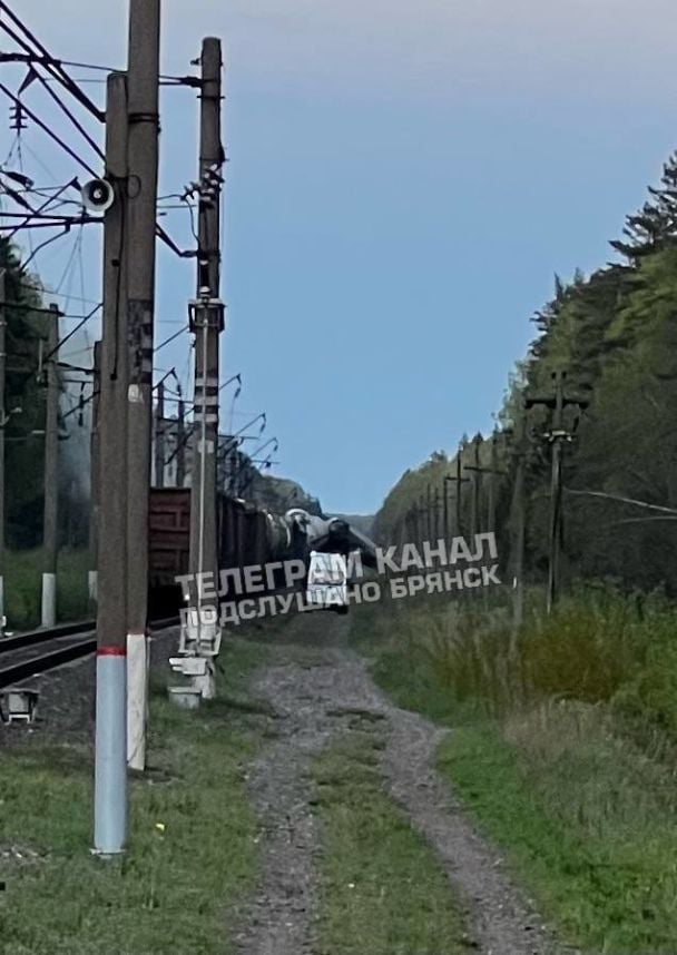 Перше фото "бавовни" на залізниці у Брянській фото / © Фото з соціальних мереж