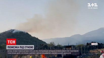 Новини світу: вогонь лісових пожеж дістався парку неподалік італійського вулкана Етни