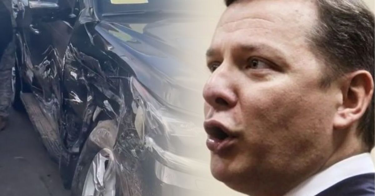 В Киеве машина с экс-нардепом Ляшко столкнулась с автомобилем СБУ (видео)
