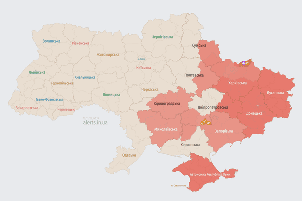 Росія атакує Україну БпЛА: напрямок руху