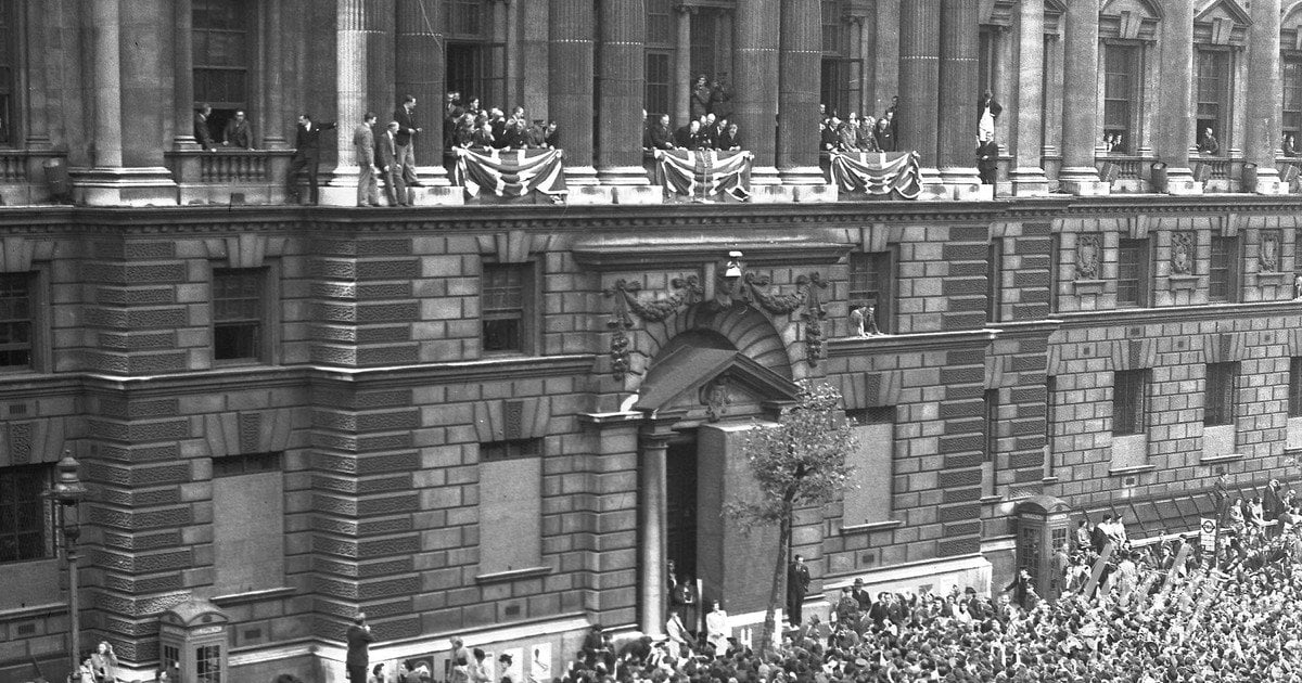 День Победы в Британии 8 мая 1945 года