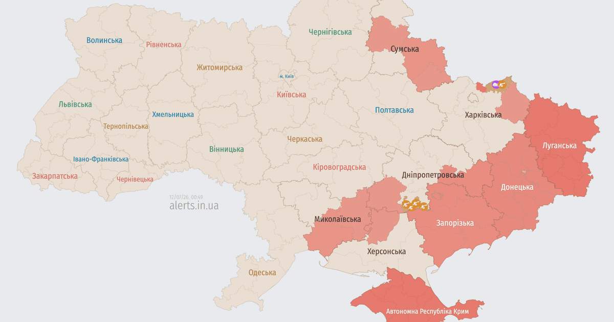 Мапа тривог