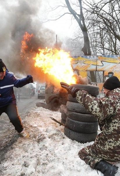 Фото с места протеста