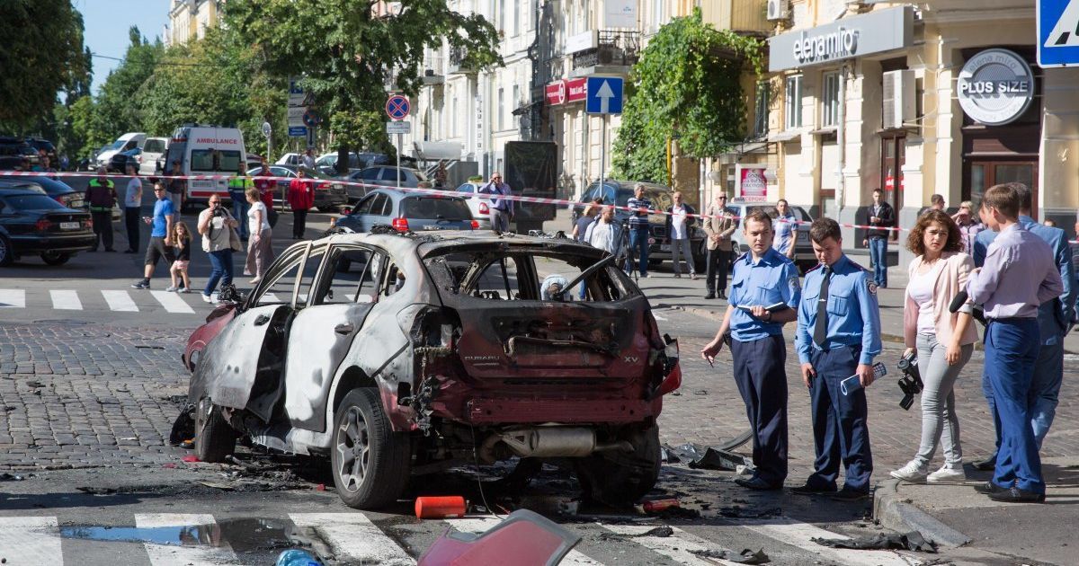Авто, в котором был Павел Шеремет