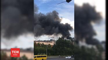 На Шулявці сталася потужна пожежа