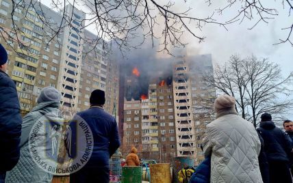 Под завалами высотки в Голосеевском районе Киева могут находиться тела людей — Кличко