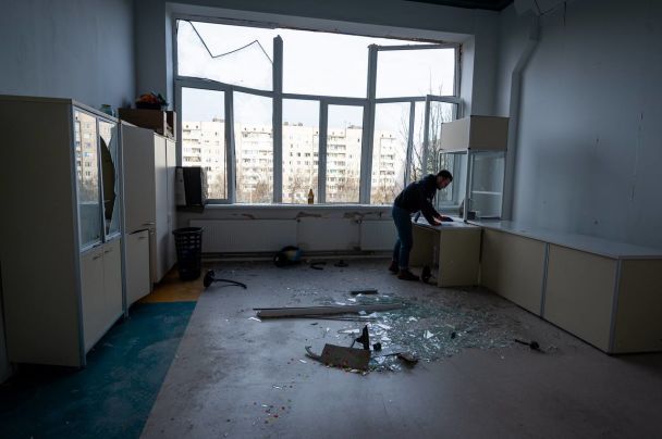 Пошкодження внаслідок ракетної атаки у Львові / © Максим Козицький / Facebook