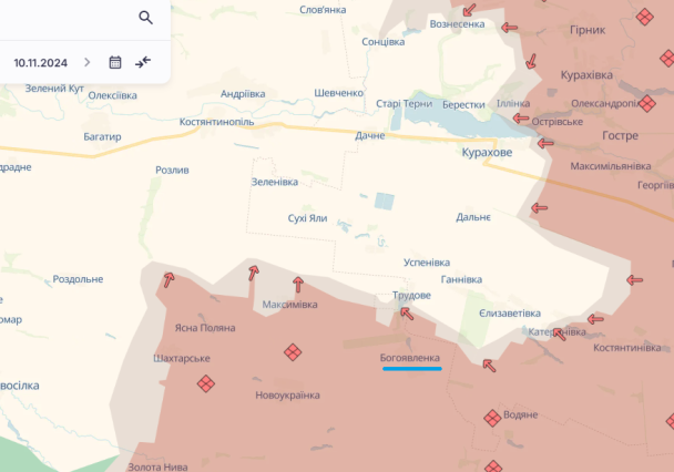 Богоявленка на карте / © Deepstatemap