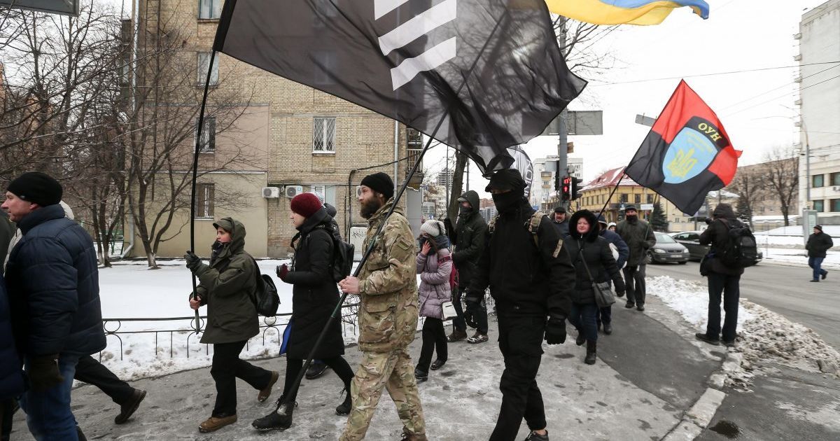 Мітинг проти виборів біля посольства РФ у Києві_2 / © УНІАН