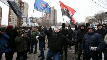 Мітинг проти виборів біля посольства РФ у Києві_10 / © УНІАН