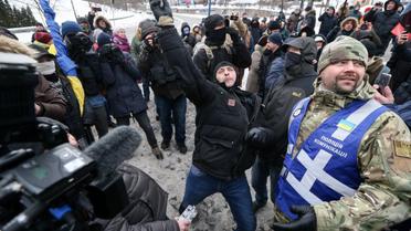 Мітинг проти виборів біля посольства РФ у Києві_8 / © УНІАН