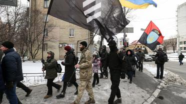 Мітинг проти виборів біля посольства РФ у Києві_2 / © УНІАН