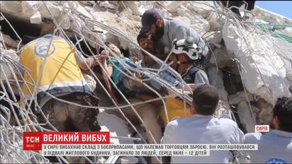В Сирии взорвался склад с боеприпасами, десятки человек погибли