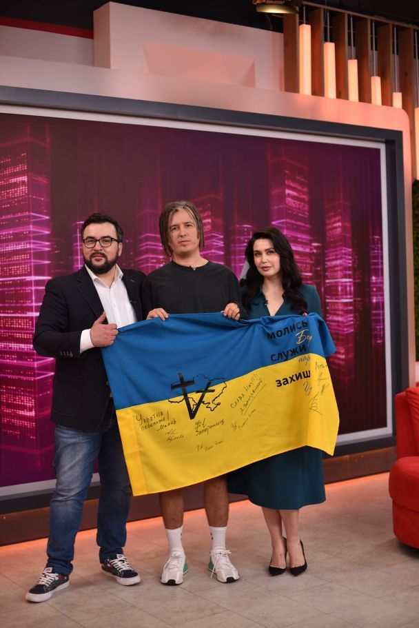 Іван Клименко у студії "Сніданку з 1+1" / © пресслужба каналу "1+1"